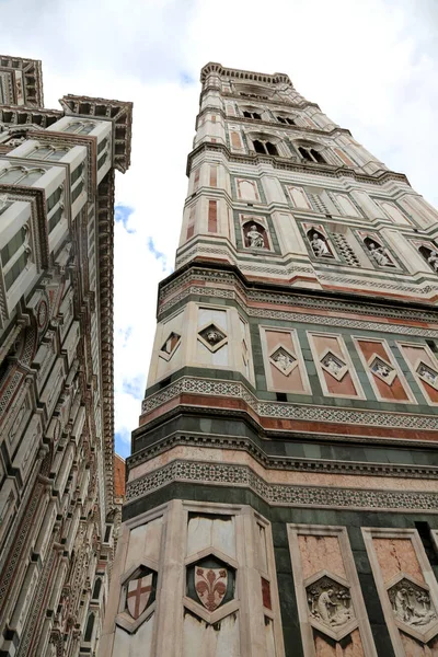 Floransa Talya Mermer Çan Kulesi Kentin Katedral Giotto Sanatçının — Stok fotoğraf