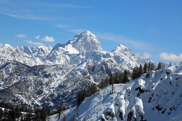 Alpes Européennes Mont Lussari Dans Région Appelée Frioul Vénétie Julienne — Photo
