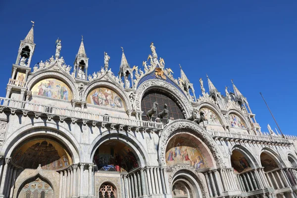 Venedig Italien Weite Ansicht Der Basilika Des Heiligen Markierung — Stockfoto