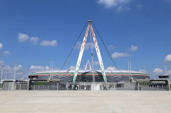 Turyn Włochy Sierpnia 2015 Szeroko Pełny Obraz Wielki Juventus Stadium — Zdjęcie stockowe