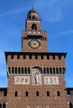 Italya Castello Sforzesco Kalesi, Saat Kulesi denilen