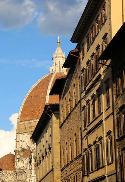 Duomo Firenze Toscana Enorme Cupola Progettata Dall Architetto Brunelleschi Con — Foto Stock