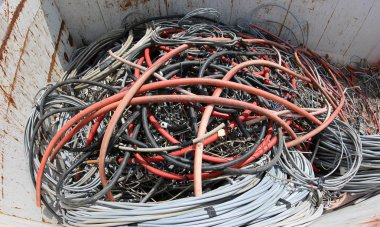 Konteyner dolu elektrik telleri eco Merkezi