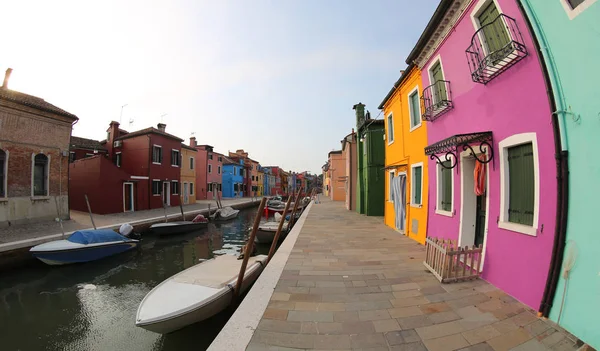 Paisaje Urbano Isla Burano Cerca Venecia Italia — Foto de Stock