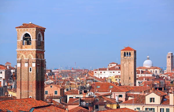 Many Bell Towers More Roofs Venice Italy — Stock Photo, Image