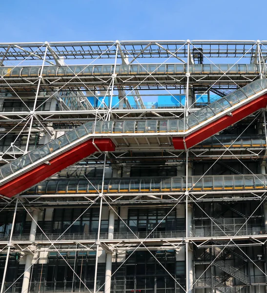 Dettaglio Delle Scale Del Pompidou Center Parigi — Foto Stock