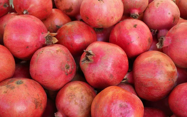 Fondo Granadas Rojas Maduras Ricas Vitamina — Foto de Stock