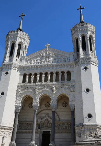 Bazylika Notre Dame Fourvière Europie Paris Lyon — Zdjęcie stockowe