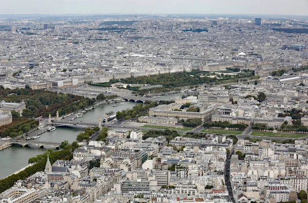 Vista Urbana Parigi Della Senna Dalla Torre Eiffel — Foto Stock