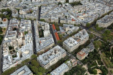 İnanılmaz görünümünden Eyfel Kulesi Paris Fransa