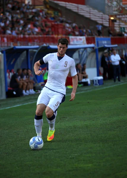 Vicenza Itália Setembro 2016 Jogo Futebol Entre Seleção Italiana Sérvia — Fotografia de Stock