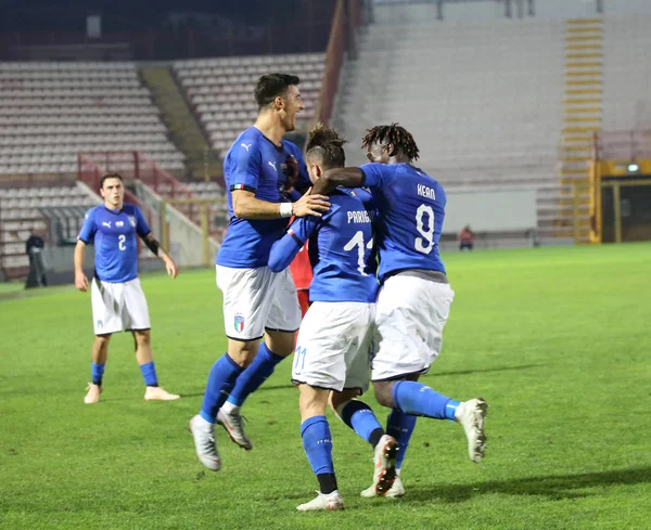 Vicenza Italia Ottobre 2018 Partita Italia Tunisia Allo Stadio Menti — Foto Stock