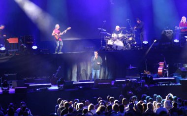 Verona, Vr, İtalya - 23 Eylül 2018: Live konser Verona Arena Venditti ünlü İtalyan şarkıcı-söz yazarı ve müzisyen