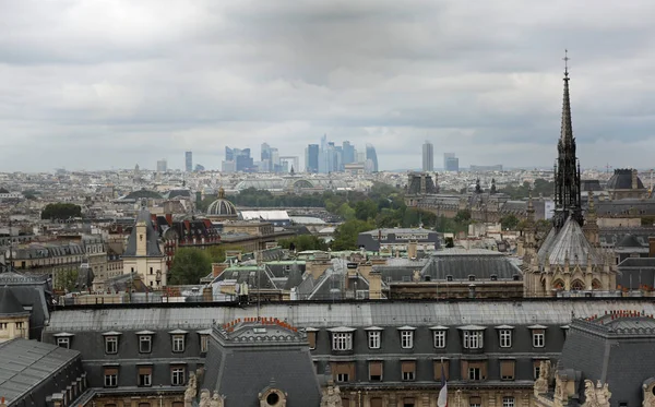 Paříž Francie Srpna 2018 Panorama Města Skyscrapes Obrany Pozadí — Stock fotografie