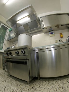 dev alüminyum pot büyük endüstriyel mutfak ile çelik soba Soba gaz yukarıda