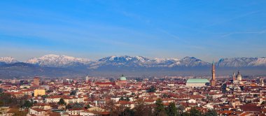 Vicenza, Italy, skyline of the city with Basilica Palladiana clipart