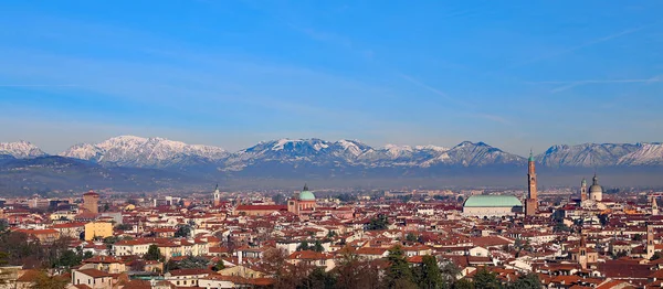 Vicenza Itálie Panorama Města Basilica Palladiana — Stock fotografie