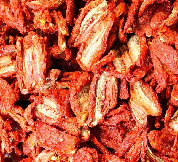 Red Dried Tomatoes Mediterranean Country — Stock Photo, Image