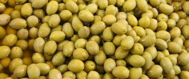 yeşil Konfit Zeytin Akdeniz bölgesinden arka plan