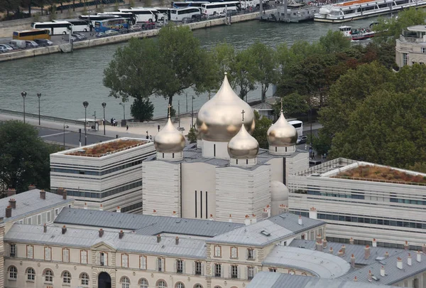 Paris Frankrijk Augustus 2018 Gouden Koepels Van Moskee — Stockfoto