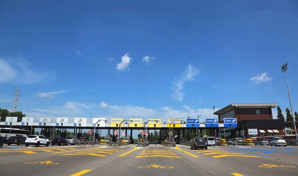 Venezia Italy July 2018 Gates Pay Called Casello Italian Highway — Stock Photo, Image
