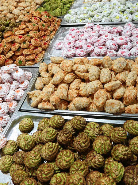 Pečivo Sušenky Sladkých Mandlí Vložit Typické Italské Kuchyně — Stock fotografie