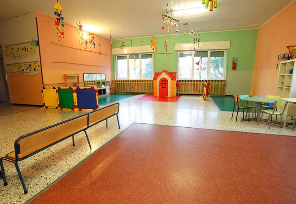 Sala Juegos Una Escuela Para Niños Sin Personas — Foto de Stock