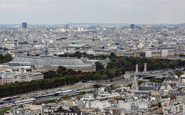 Letecké Panorama Města Paříž Eiffelova Věž — Stock fotografie