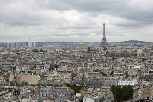 Αστική Πανόραμα Του Παρισιού Στη Γαλλία Τον Πύργο Του Άιφελ — Φωτογραφία Αρχείου
