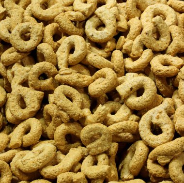 pişmiş Yüzük'ün arka plan Taralli veya Tarallini olarak adlandırılan içinde İtalyanca dil