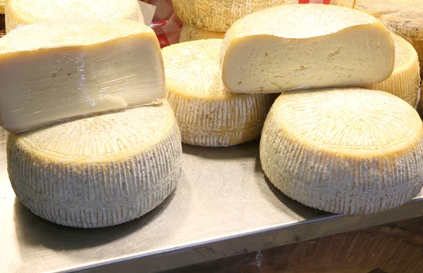 Fresh Shaped Cheese Made Fresh Milk Goat Sheep Mountain Dairy — Stock Photo, Image