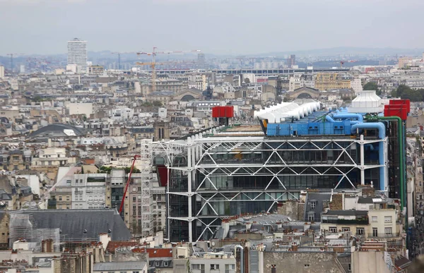 Parigi Francia Agosto 2018 Centro Pompidou Notre Dame — Foto Stock