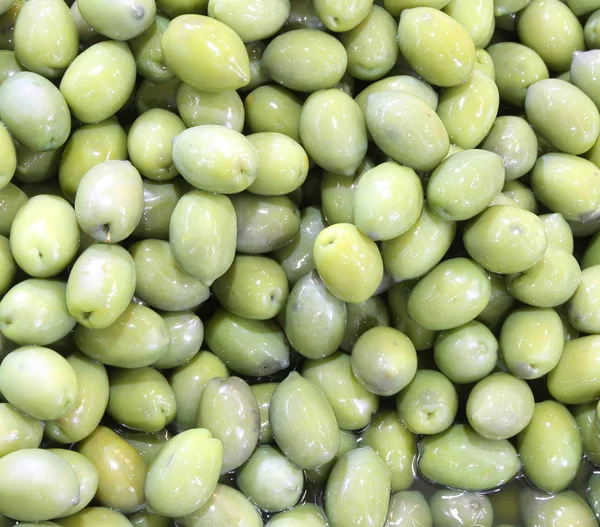 Fond Olives Vertes Tout Juste Récoltées — Photo