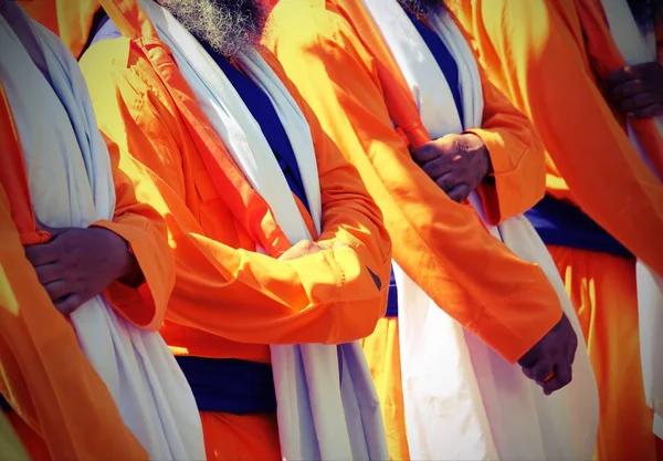 Sikh Soldaten Traditioneller Kleidung Während Einer Feier — Stockfoto