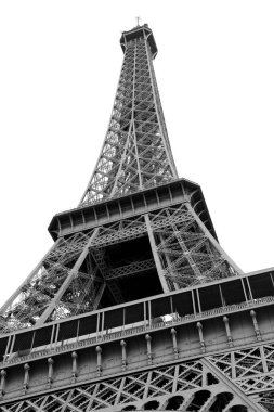 Parigi, Fransa: Siyah ve beyaz efektli Eyfel Kulesi