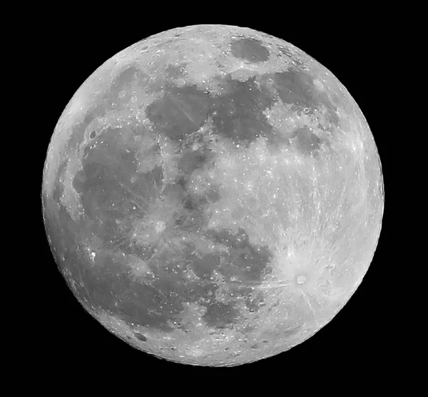 Grande Luna Piena Cratere Centro Chiama Copernico Uno Nell Angolo — Foto Stock