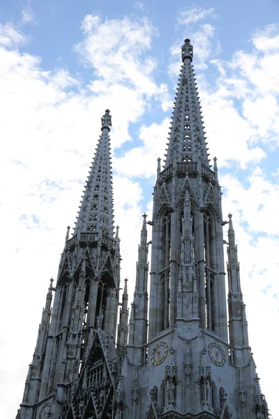Chiesa Votiva Vienna Chiamata Anche Votivkirche Deriva Fallito Tentativo Assassinio — Foto Stock