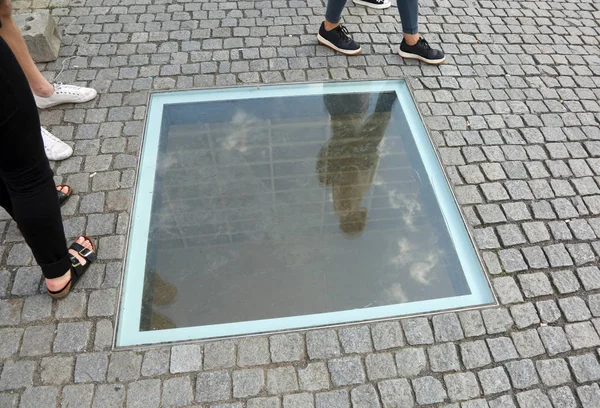Берлин Германия Августа 2017 Года Мемориал Нацистской Книге Сожженной Михой — стоковое фото