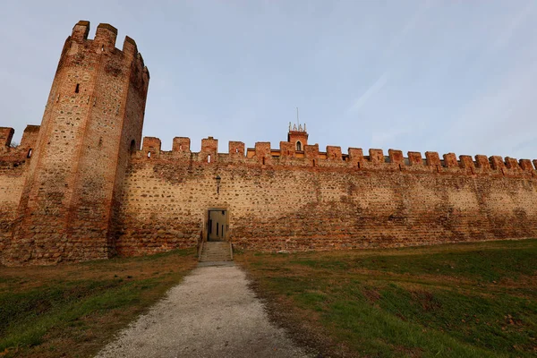 Montagnana Nord Italia Vicino Padova Veneto Mura Del Comune — Foto Stock