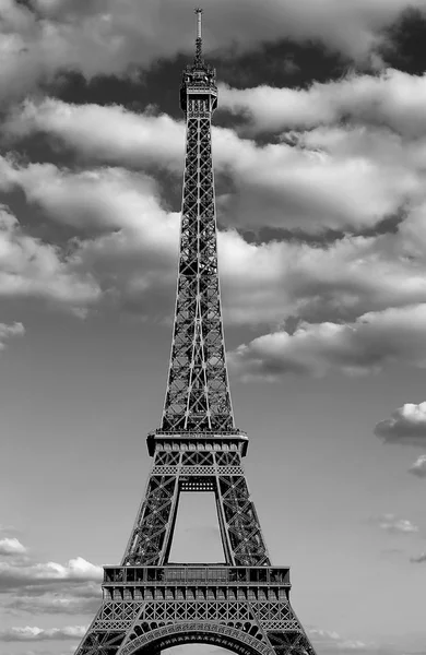 Eiffeltoren Tour Eiffel Ook Wel Genoemd Franse Taal Met Zwart — Stockfoto