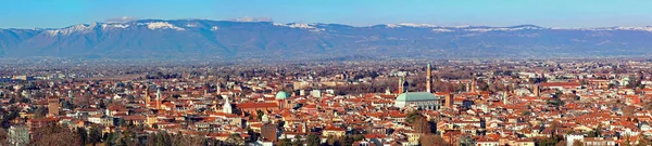 Megapixel Panorama Der Stadt Vicenza Norditalien Mit Dem Berühmten Monument — Stockfoto