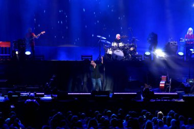 Verona, Vr, İtalya - 23 Eylül 2018: Live konser Antonello Venditti, Verona Arena bir İtalyan şarkıcı-söz yazarı ve müzisyen