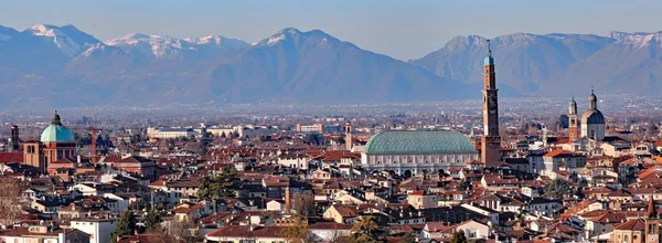 Betoverende Panorama Van Stad Vicenza Regio Veneto Italië Het Middeleeuwse — Stockfoto