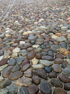 antik yol çakıl ve taş