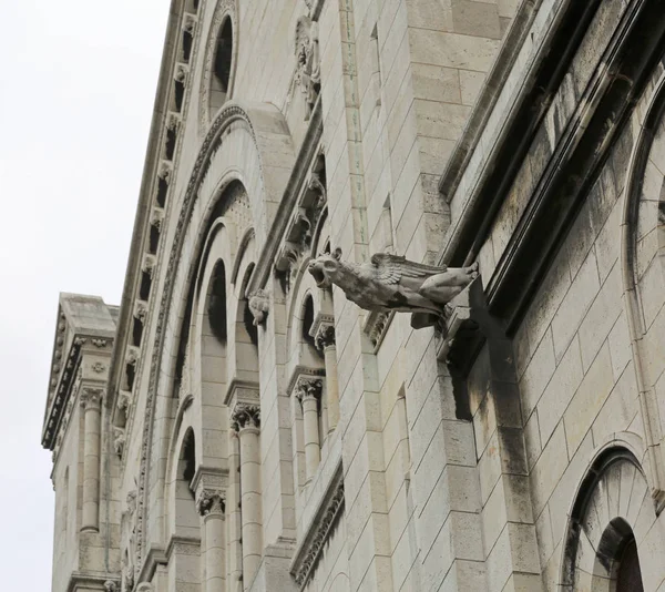 Chrlič Průčelí Kostela Notre Dame Paříži — Stock fotografie