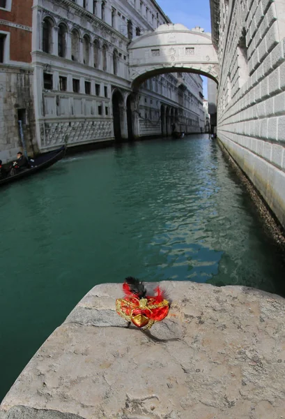 Velence Olaszország Vízi Úgynevezett Rio Palazzo Híres Sóhajok Híd — Stock Fotó