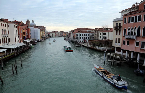 Venice Italy February 2018 Canal Grande Main Waterway Italian Island — Stock Photo, Image