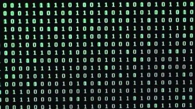 rasgele yeşil rakam 0 ve 1 bilgisayar monito Tarih dizisi