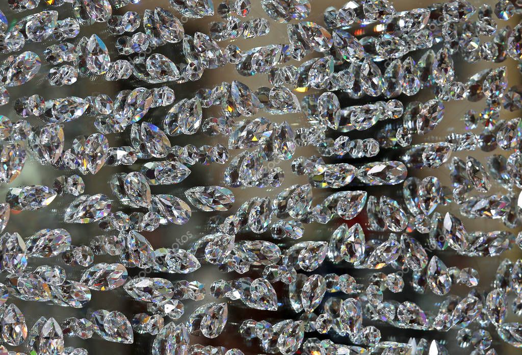 fondo de muchos diamantes símbolo de lujo 2023