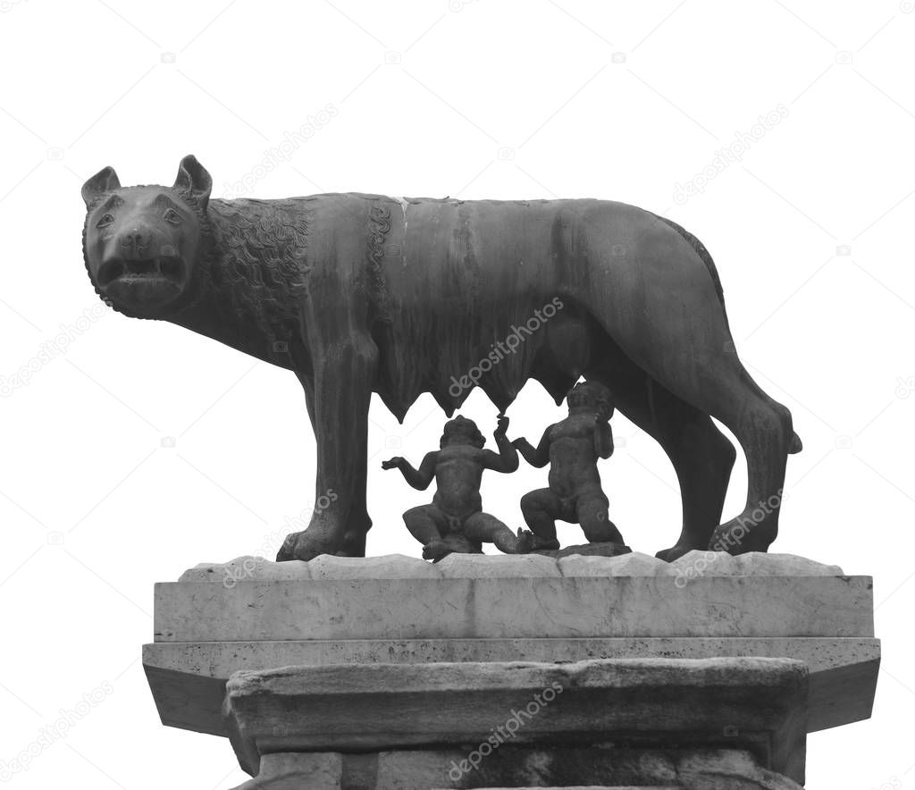 Capitoline Wolf is a bronze sculpture depicting a scene from the